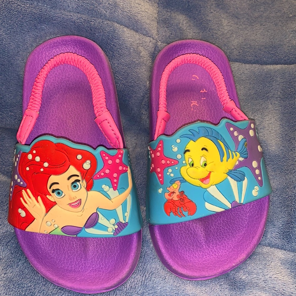 Little Mermaid Slides Size 7/8